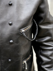 Double Helix Black Bird Leather Jacket – Black (PM0400)