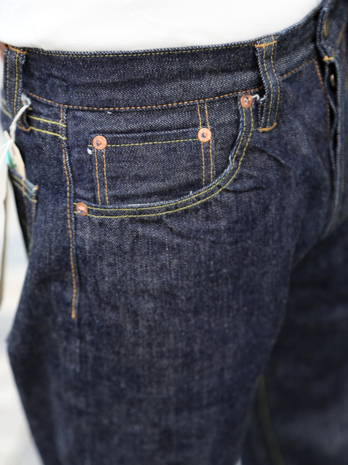 Sugar Cane Navy Blue Union Star Jeans 14.25oz – One Wash (SC40065A-421)