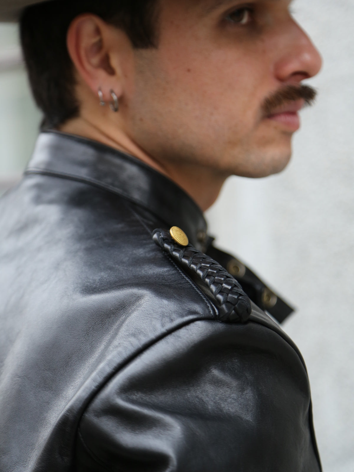 Double Helix Black Bird Leather Jacket – Black (PM0400)