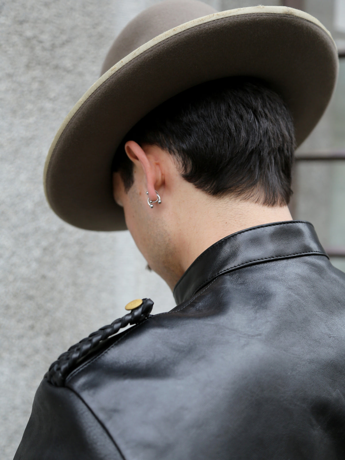 Double Helix Black Bird Leather Jacket – Black (PM0400)