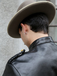 Double Helix Black Bird Leather Jacket – Black (PM0400)