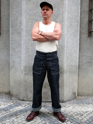 The Real McCoy's Utility Denim Trousers – Indigo (MP25012)