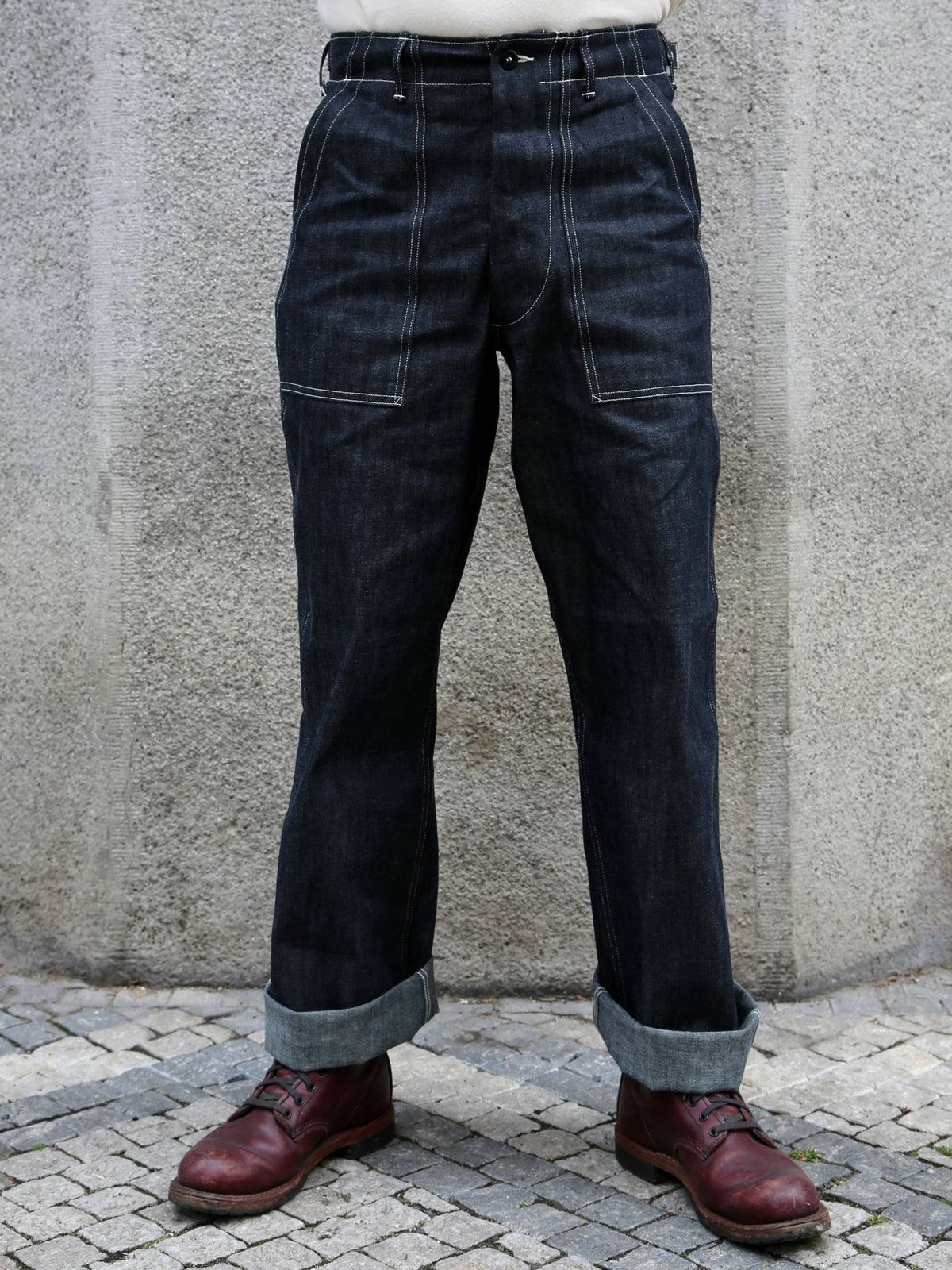 The Real McCoy's Utility Denim Trousers – Indigo (MP25012)