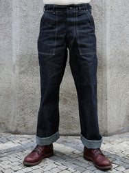 The Real McCoy's Utility Denim Trousers – Indigo (MP25012)
