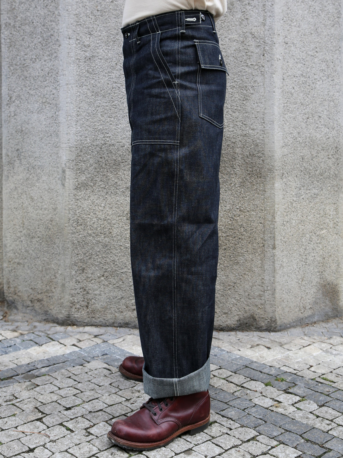The Real McCoy's Utility Denim Trousers – Indigo (MP25012)