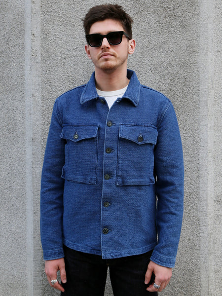 Freenote Cloth Midway Sashiko Shirt 2 Years Wash – Indigo (M0004354-2YW)