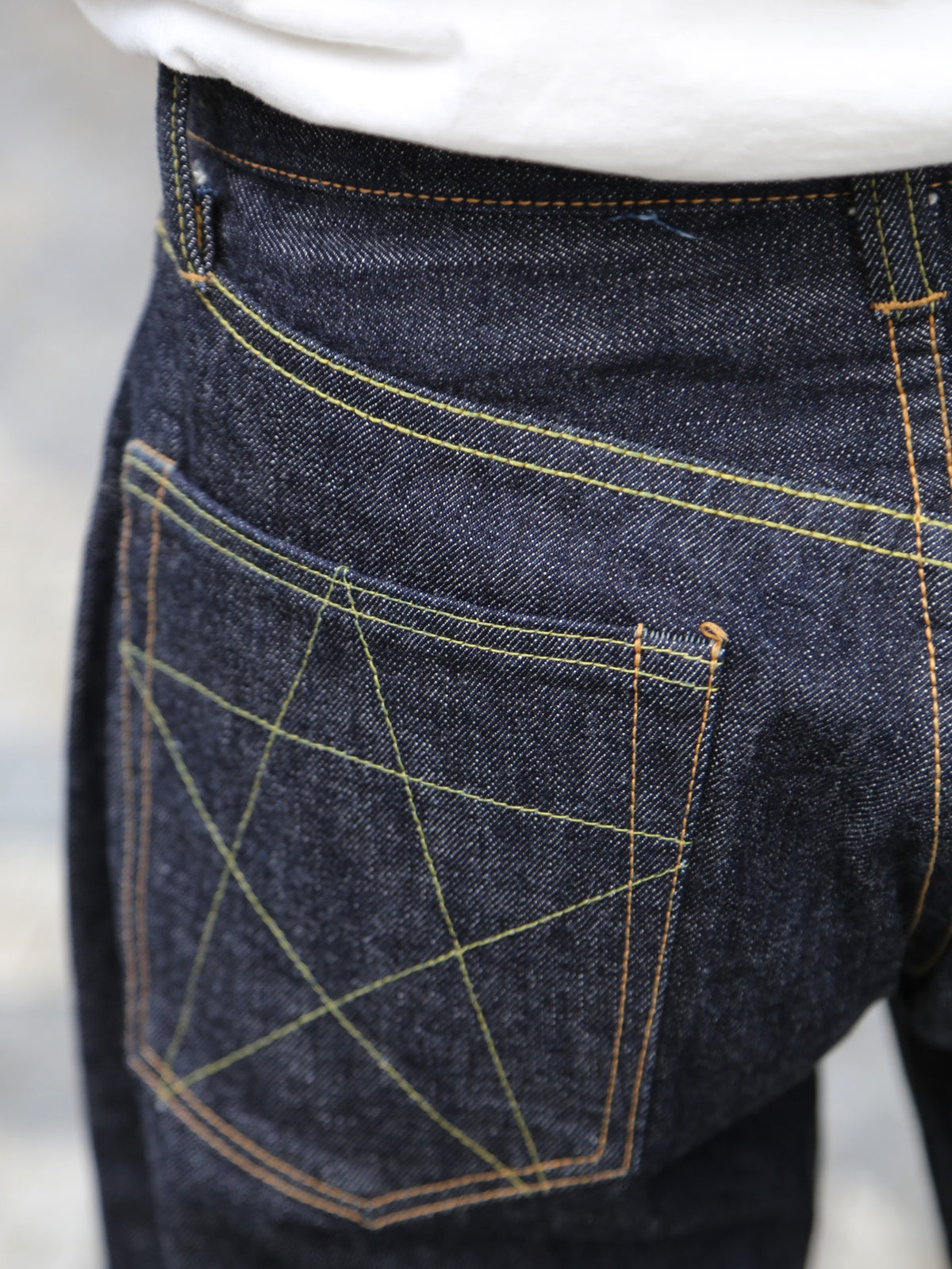 Sugar Cane Navy Blue Union Star Jeans 14.25oz – One Wash (SC40065A-421)