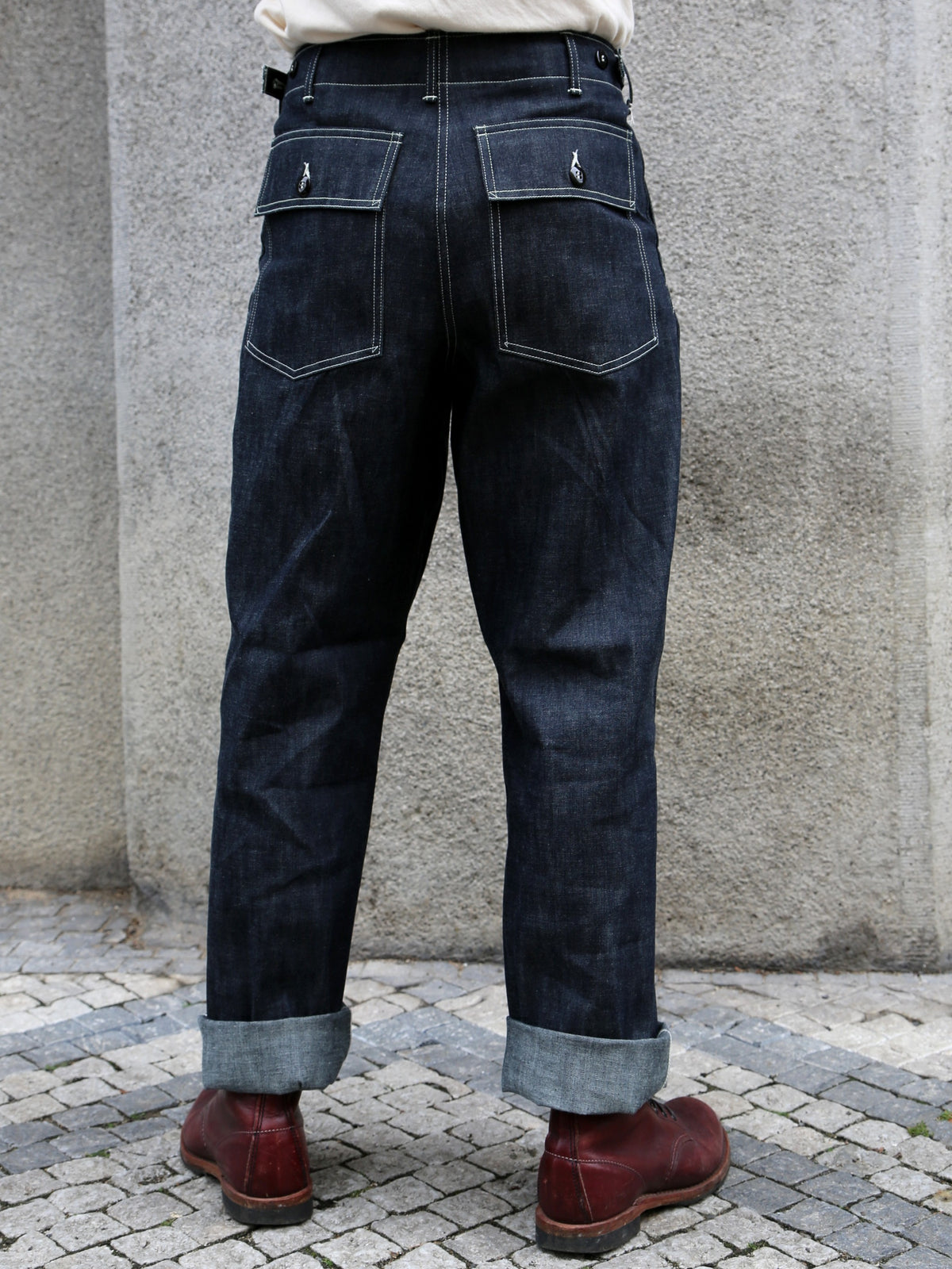 The Real McCoy's Utility Denim Trousers – Indigo (MP25012)