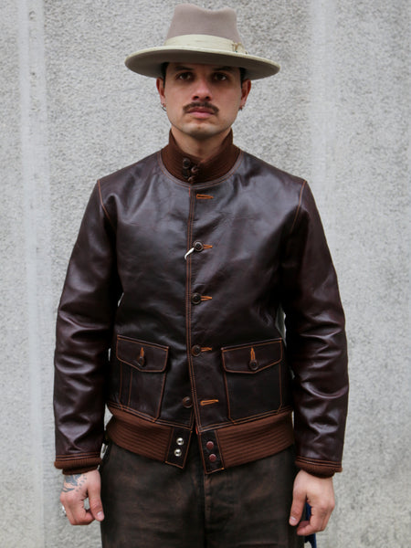 Double Helix Type A-1 Flight Jacket – Seal Brown (PM0104)