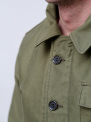 Iron Heart IHM-40-GRN Whipcord A2 Deck Jacket - Olive Drab Green