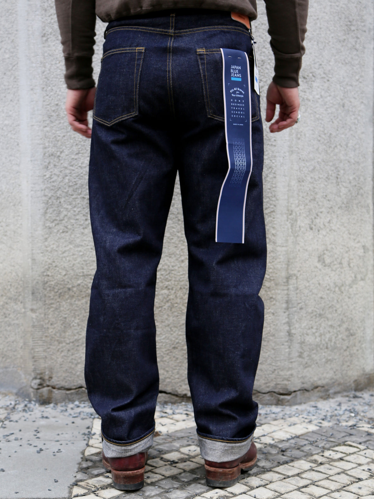 Japan Blue 12.5oz Africa Cotton Loose Selvedge Jeans – Indigo (J504)