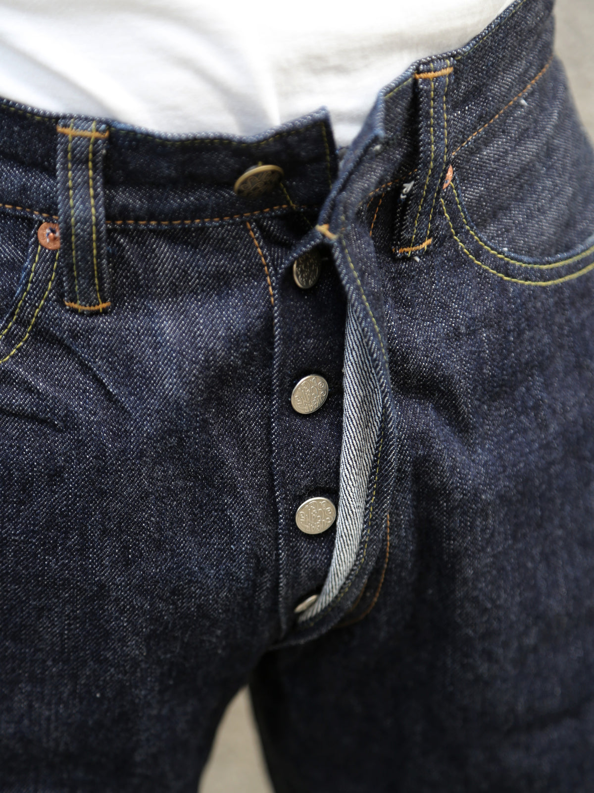 Sugar Cane Navy Blue Union Star Jeans 14.25oz – One Wash (SC40065A-421)