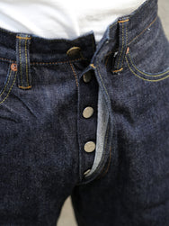 Sugar Cane Navy Blue Union Star Jeans 14.25oz – One Wash (SC40065A-421)