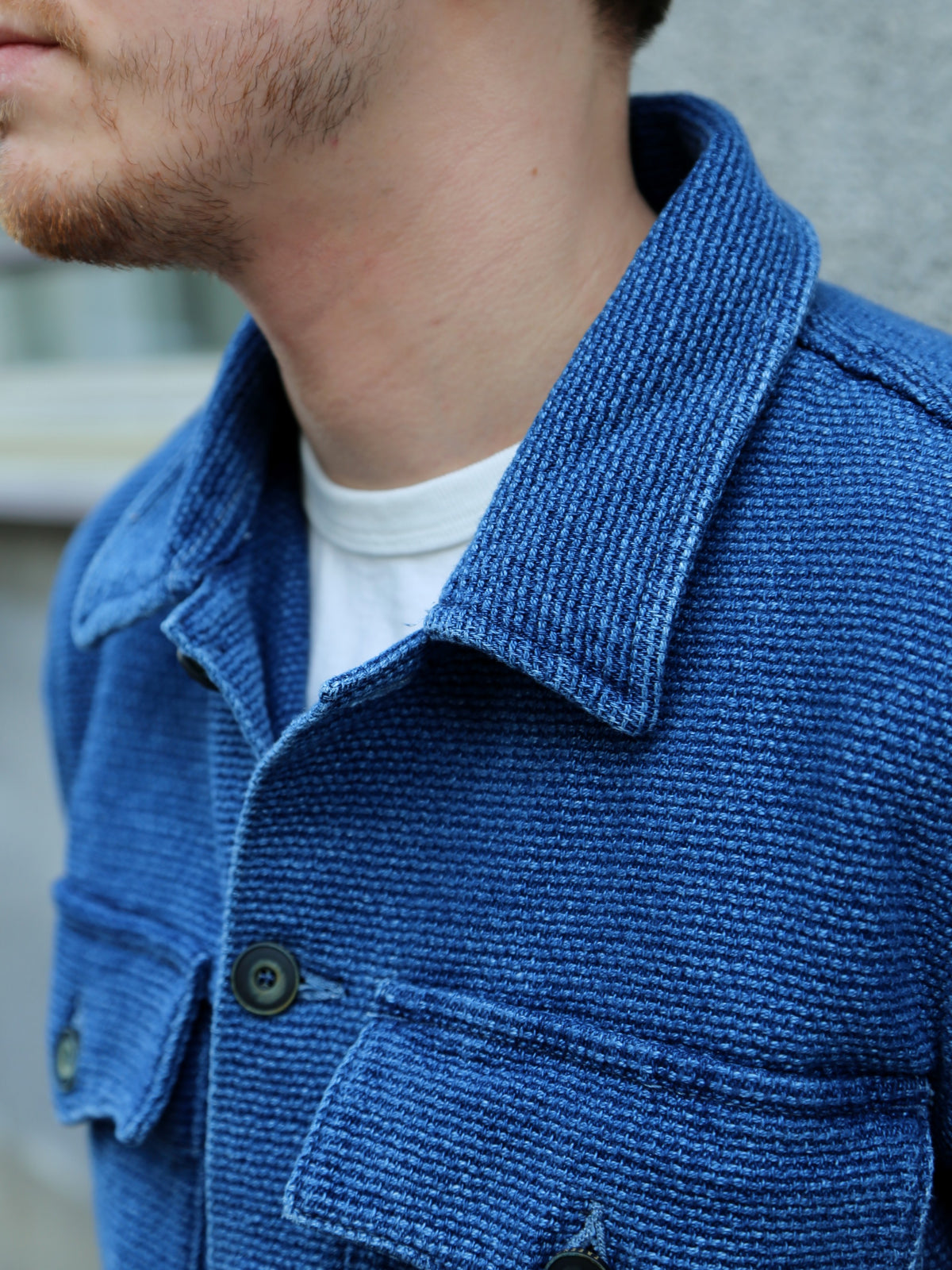 Freenote Cloth Midway Sashiko Shirt 2 Years Wash – Indigo (M0004354-2YW)