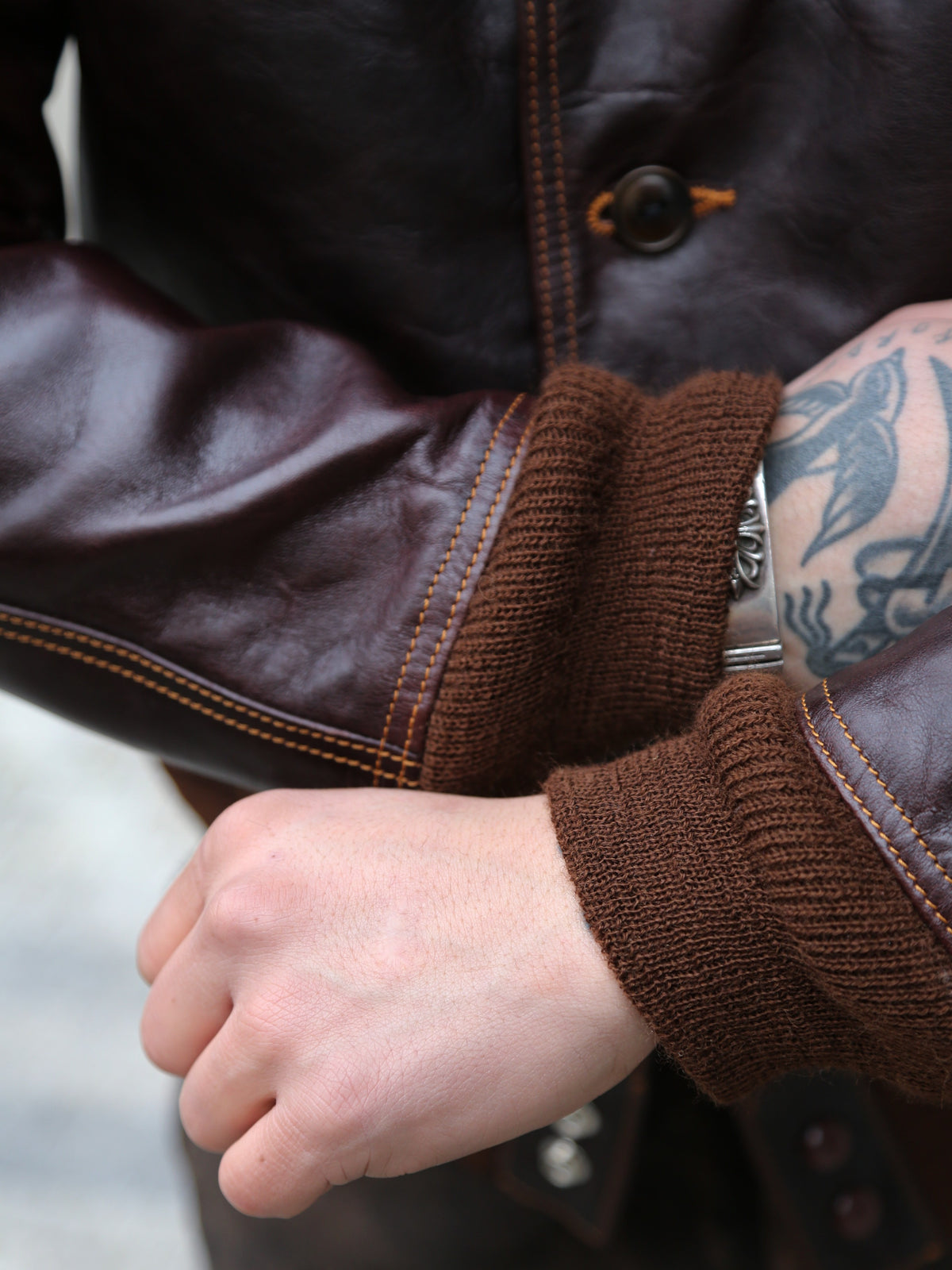 Double Helix Type A-1 Flight Jacket – Seal Brown (PM0104)