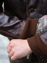 Double Helix Type A-1 Flight Jacket – Seal Brown (PM0104)