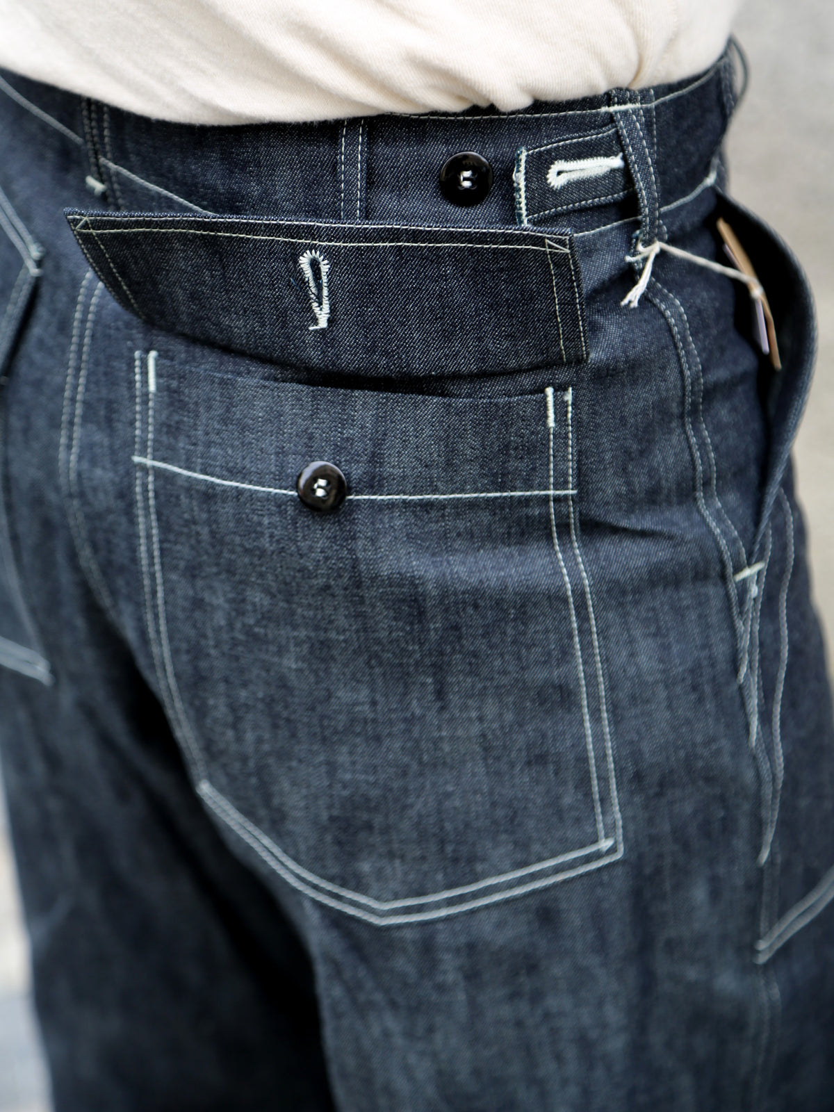 The Real McCoy's Utility Denim Trousers – Indigo (MP25012)