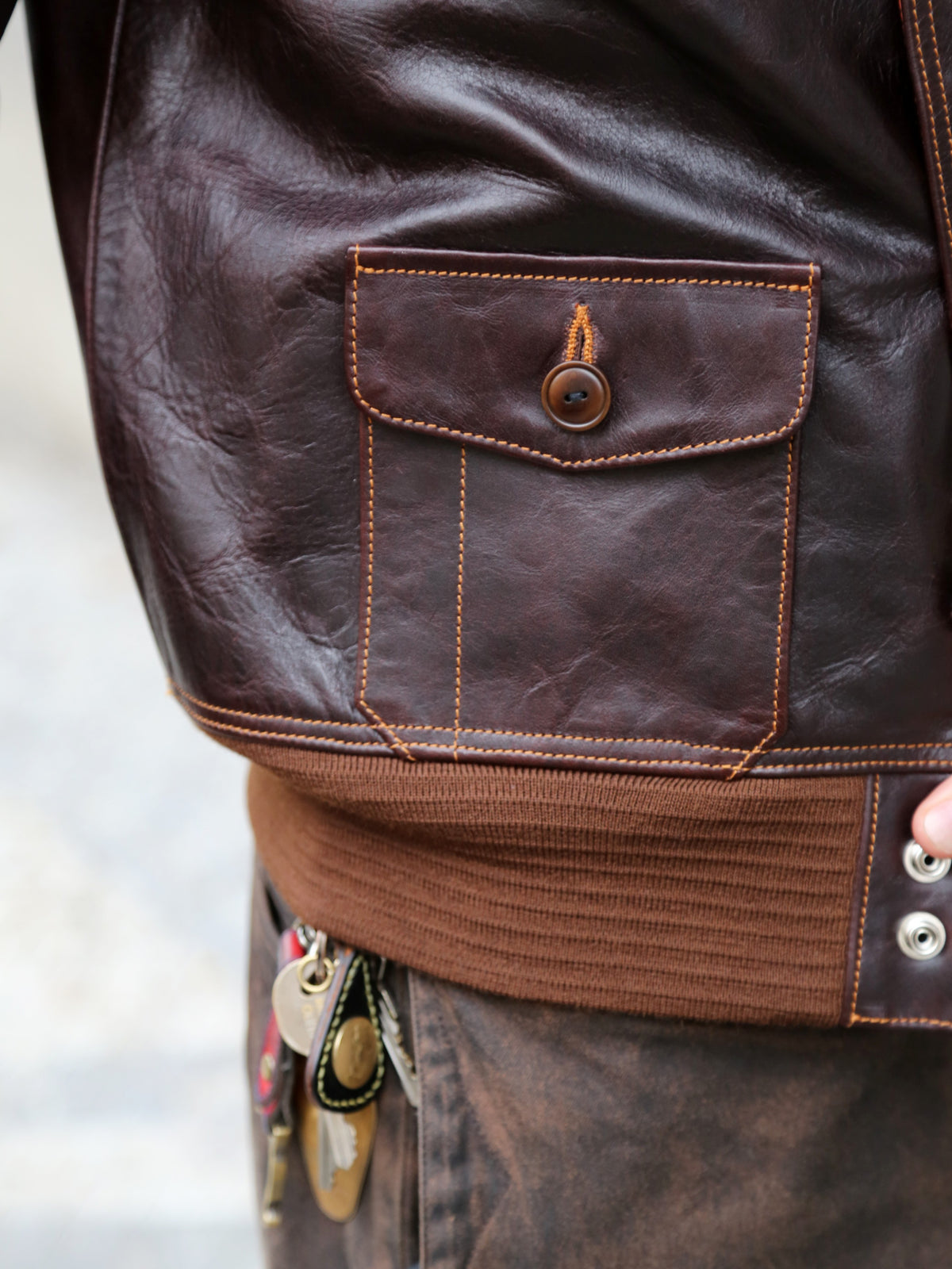 Double Helix Type A-1 Flight Jacket – Seal Brown (PM0104)