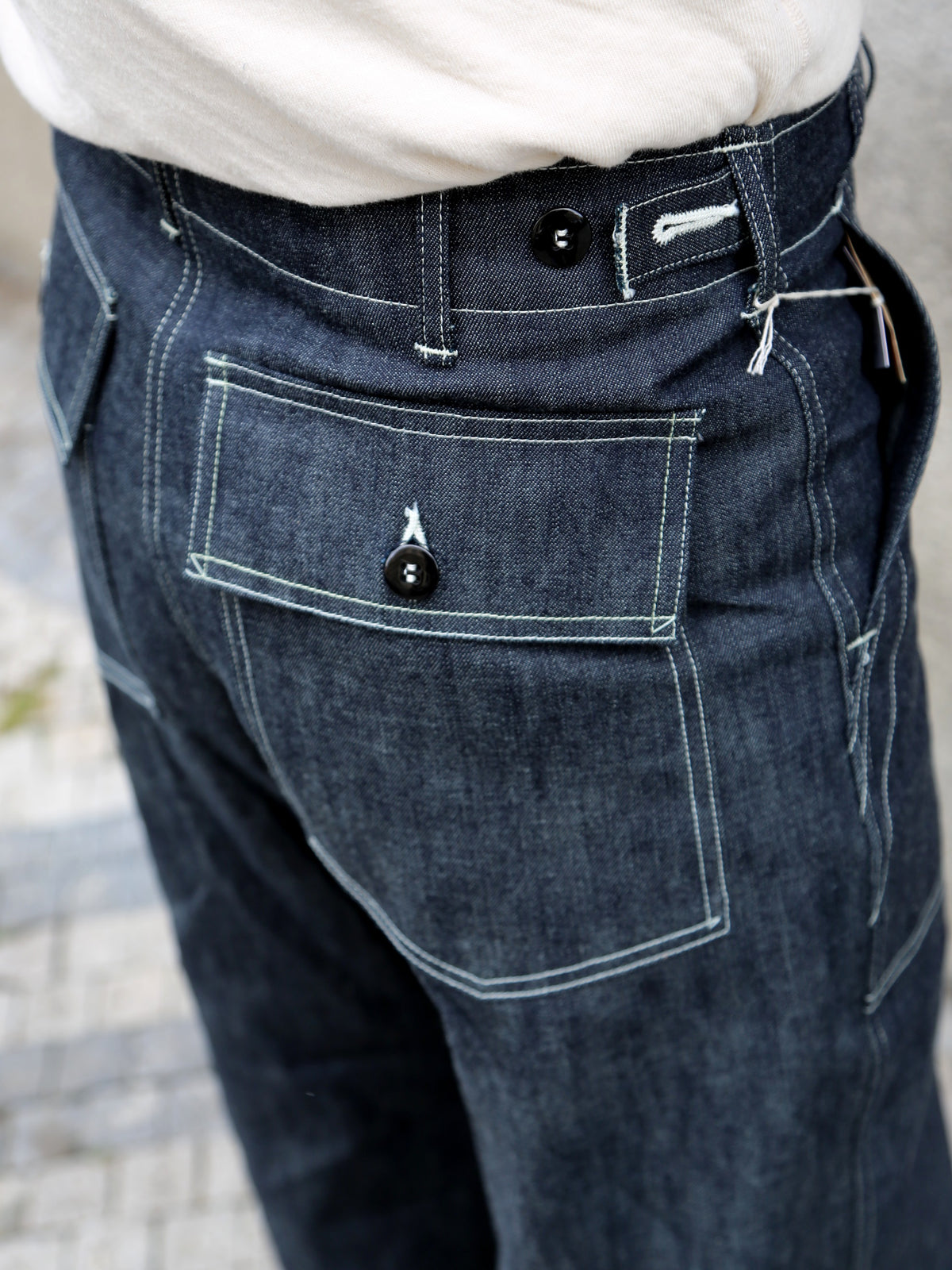 The Real McCoy's Utility Denim Trousers – Indigo (MP25012)