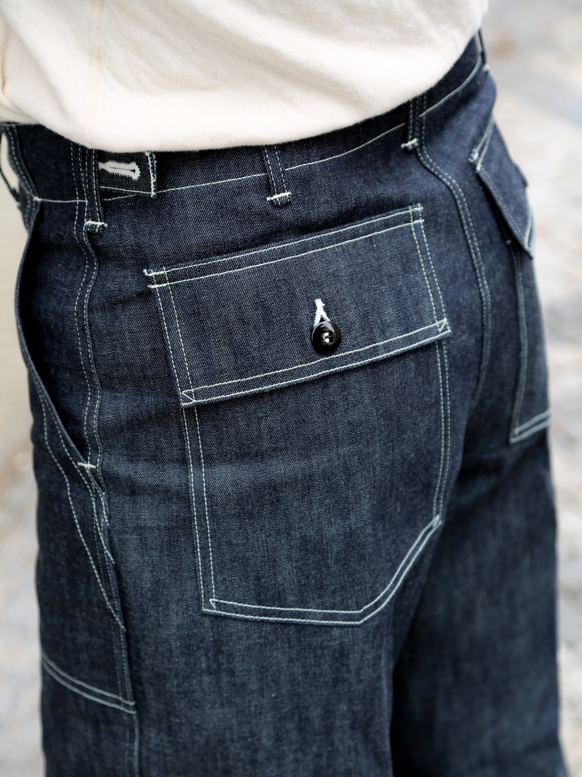 The Real McCoy's Utility Denim Trousers – Indigo (MP25012)