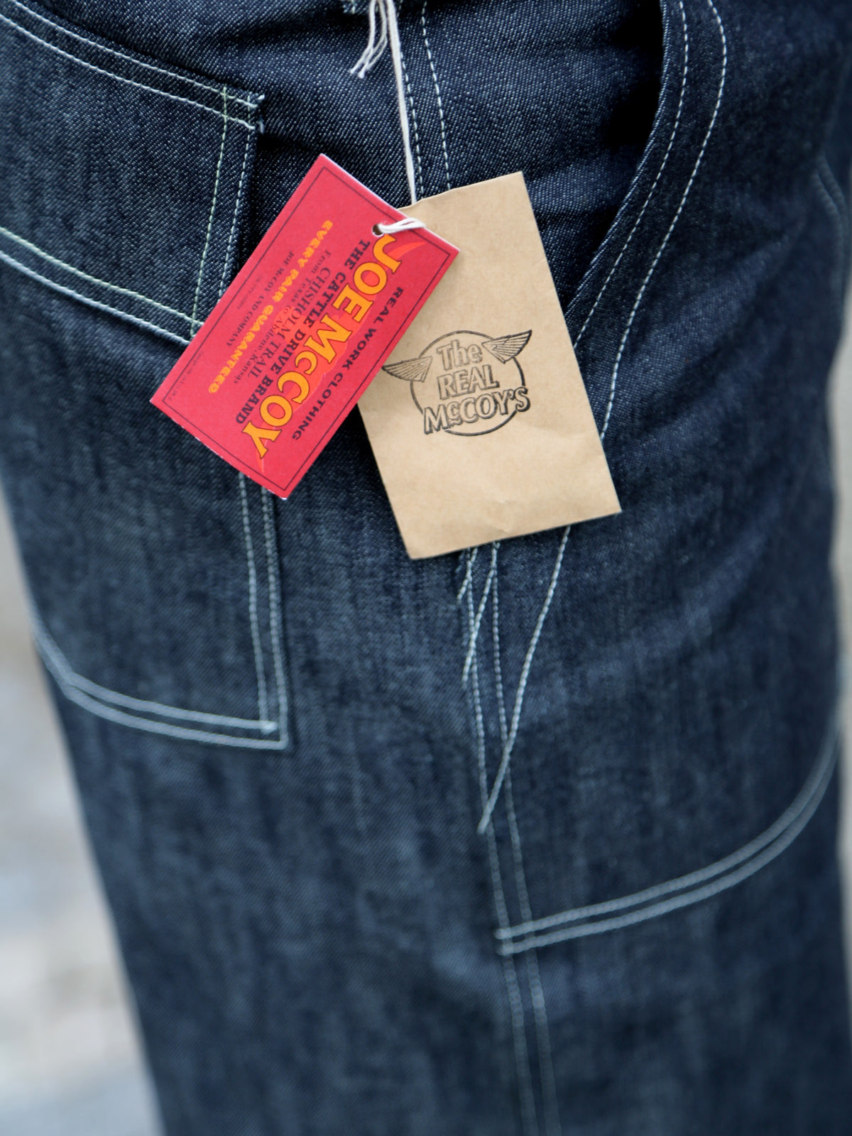 The Real McCoy's Utility Denim Trousers – Indigo (MP25012)