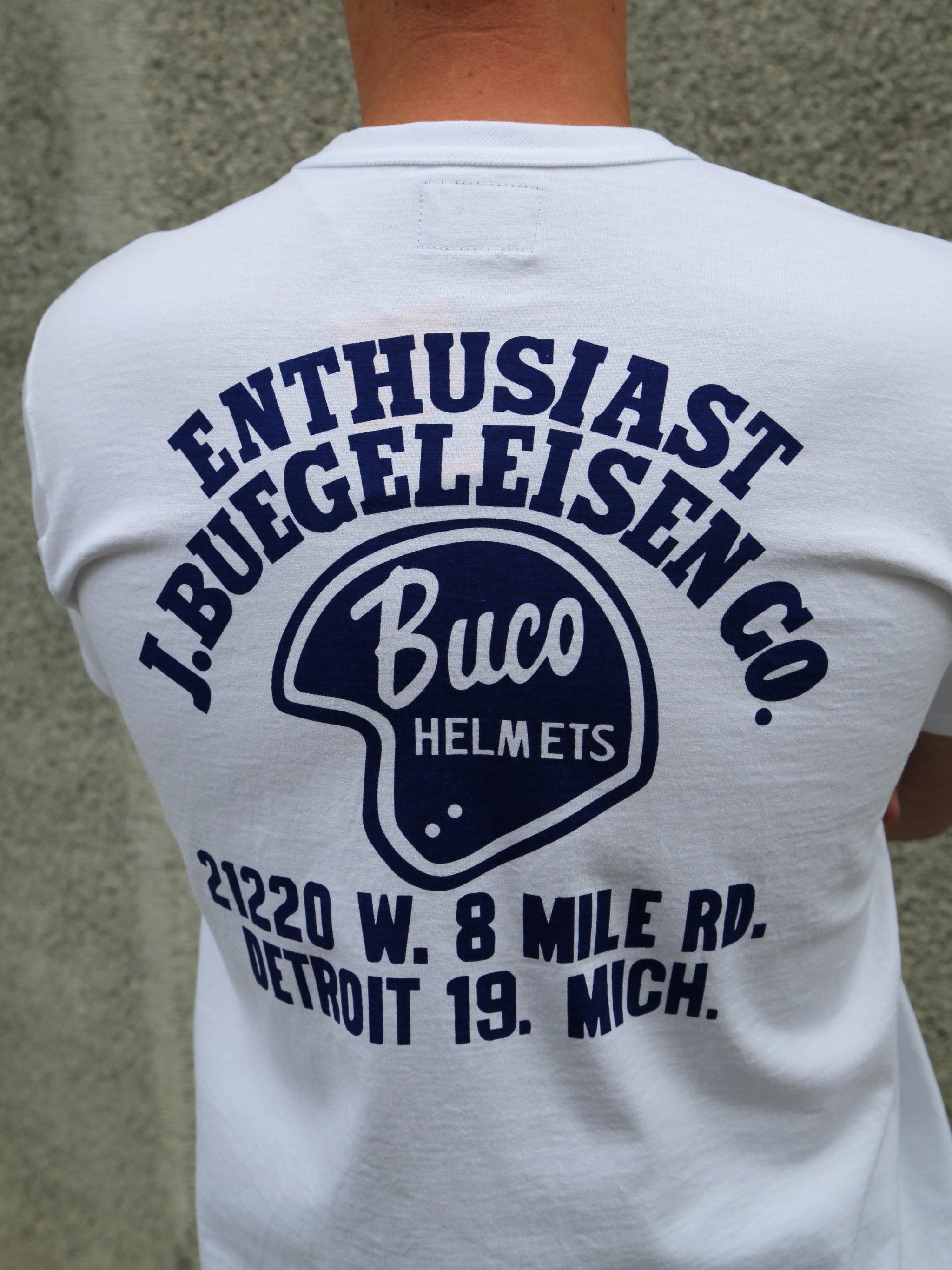 The Real McCoy's Buco Enthusiast Tee – White (BC25005-010)