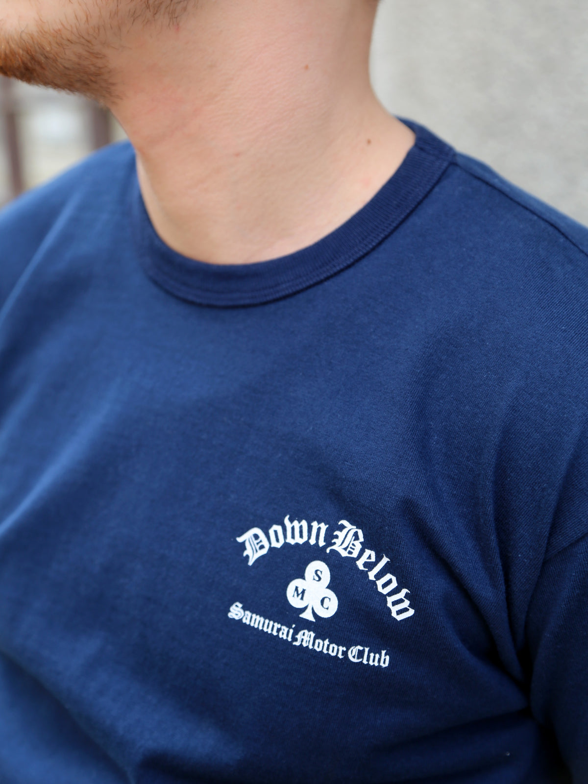 Samurai Jeans Heavy Weight T-Shirt – Navy (SMT26-101L)