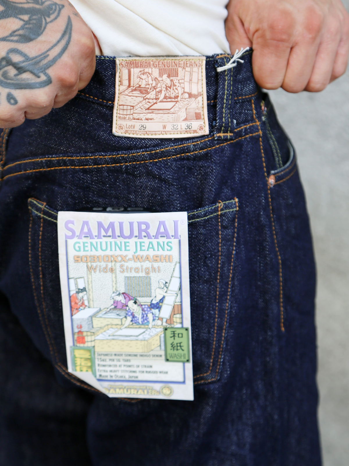 Samurai Jeans 15oz Selvedge "WASHI" Denim – Wide Straight (S310XX-WASHI)