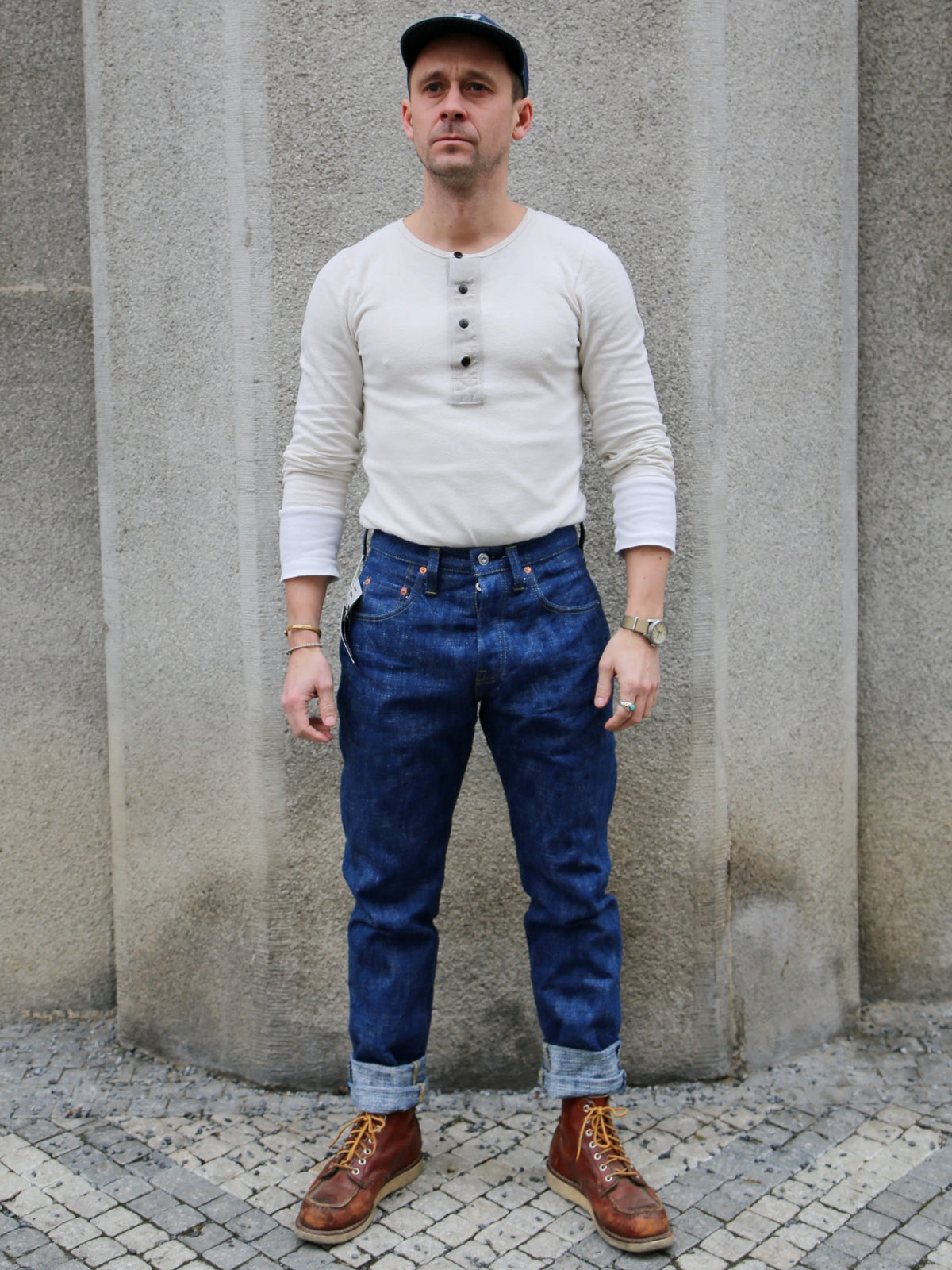 Samurai Jeans Straight Tapered 19oz – Natural Indigo (S211AX)