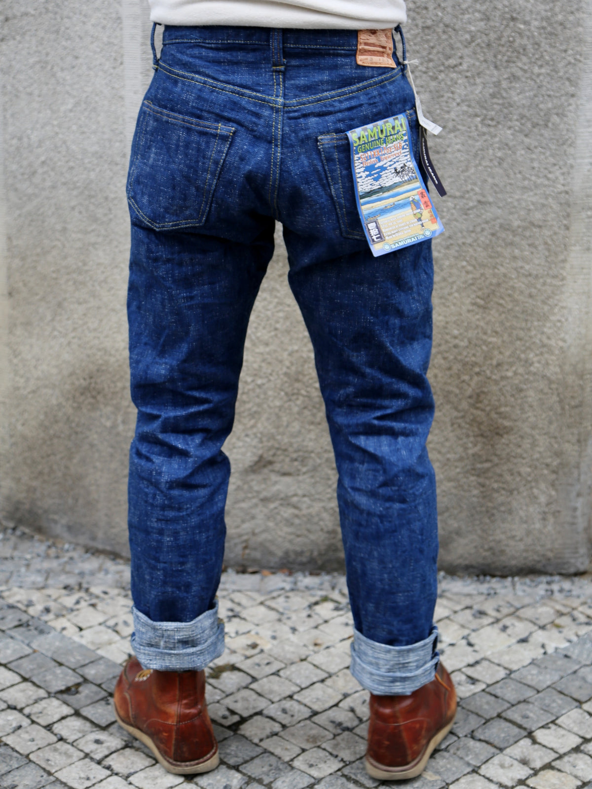 Samurai Jeans Straight Tapered 19oz – Natural Indigo (S211AX)