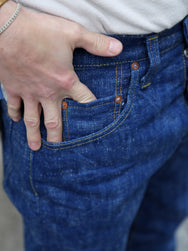 Samurai Jeans Straight Tapered 19oz – Natural Indigo (S211AX)