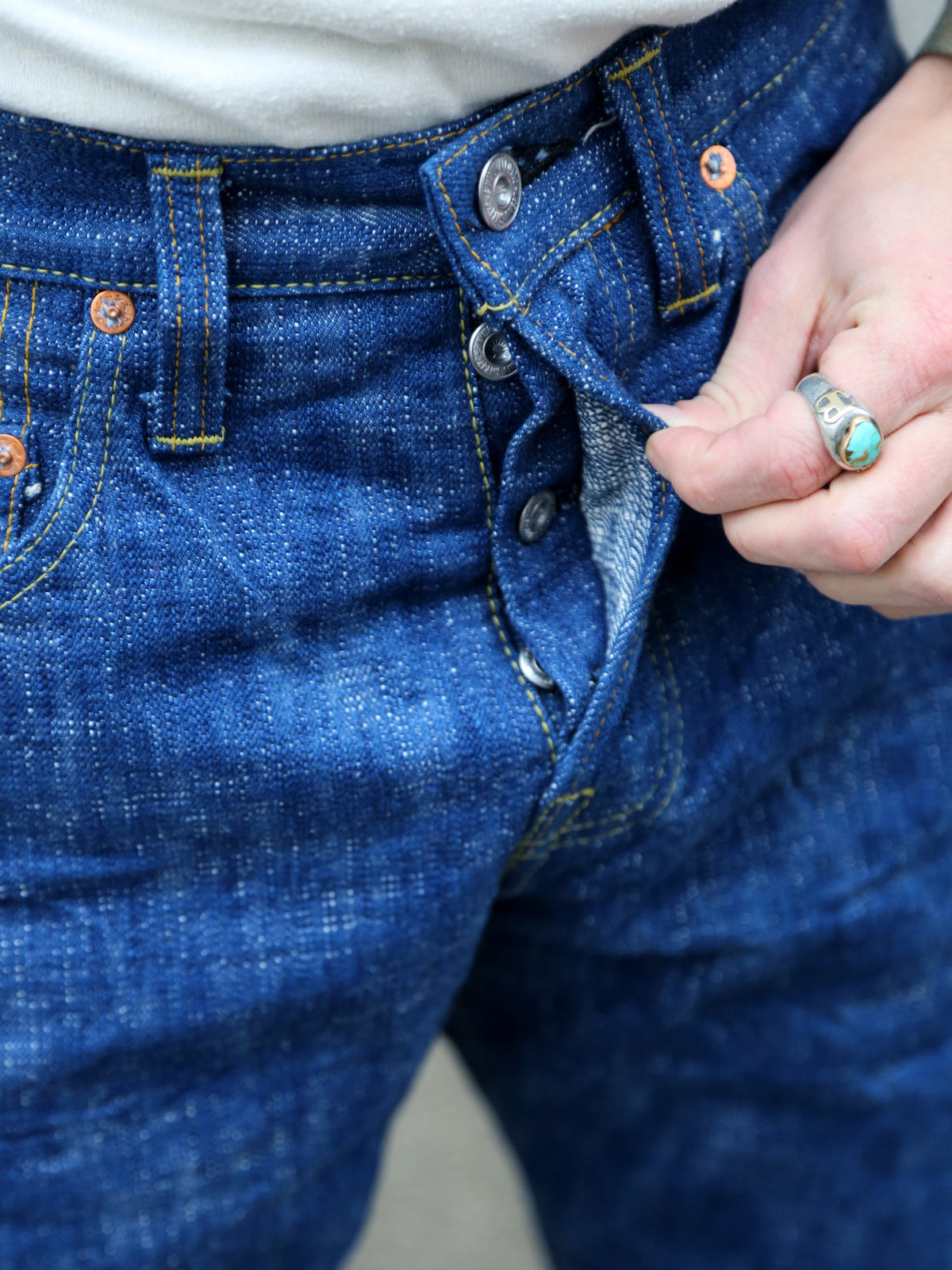 Samurai Jeans Straight Tapered 19oz – Natural Indigo (S211AX)