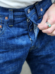 Samurai Jeans Straight Tapered 19oz – Natural Indigo (S211AX)