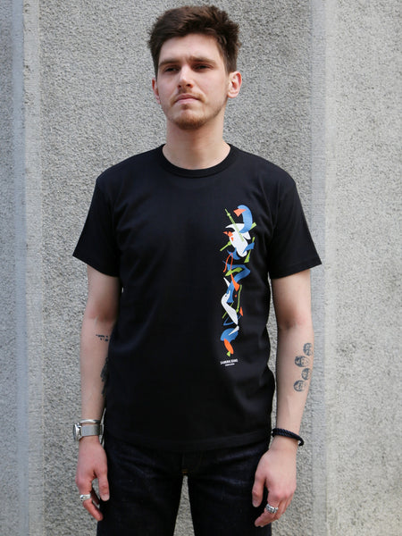 Samurai Jeans Heavyweight Logo Print Tee – Black (SJST26-103)