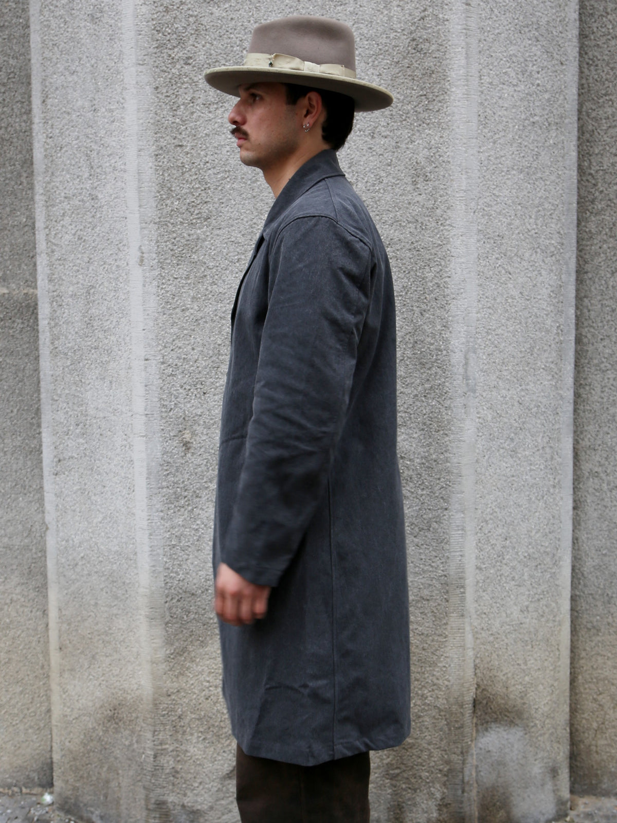 Black Sign Geezer Coat – Asphalt (BSFJ-25406)