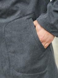 Black Sign Geezer Coat – Asphalt (BSFJ-25406)