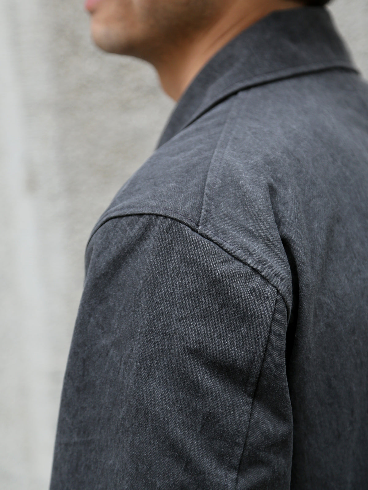 Black Sign Geezer Coat – Asphalt (BSFJ-25406)