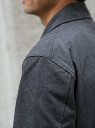 Black Sign Geezer Coat – Asphalt (BSFJ-25406)