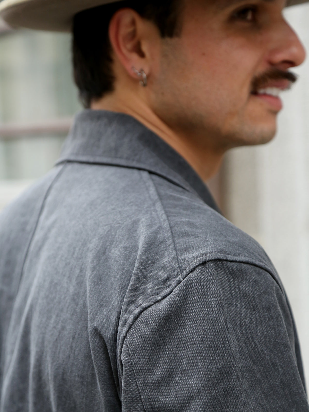 Black Sign Geezer Coat – Asphalt (BSFJ-25406)