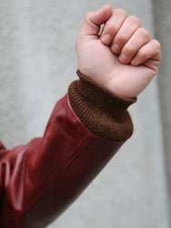 Double Helix Type A-2 Flight Jacket-Rough Wear – Burgundy (PM0202)