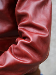 Double Helix Type A-2 Flight Jacket-Rough Wear – Burgundy (PM0202)