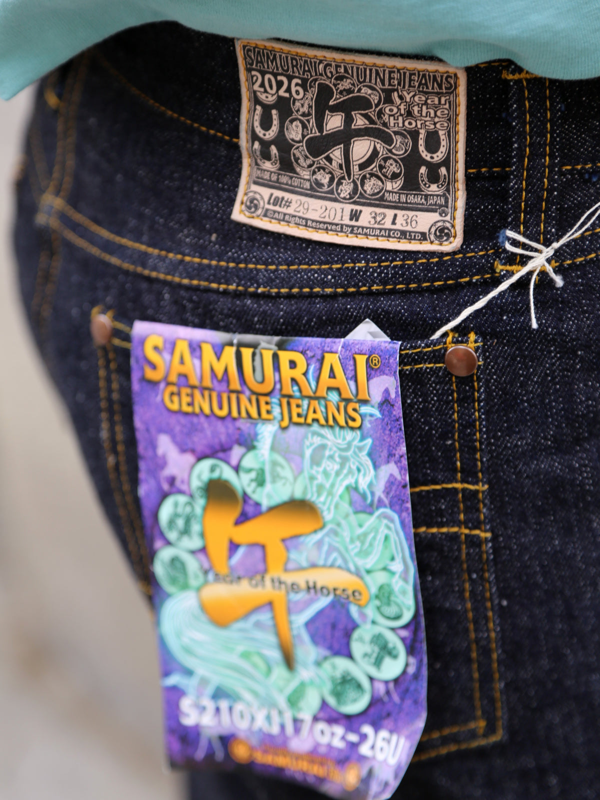 Samurai Jeans "Year of the Horse" Selvedge Jeans – Indigo Wash (S210XJ17oz-26U)