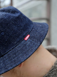 Samurai Jeans Denim Random Bucket Hat – Indigo (SJ401BH-RD)