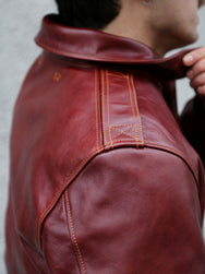 Double Helix Type A-2 Flight Jacket-Rough Wear – Burgundy (PM0202)