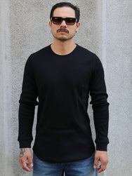 Indigofera Clyde Cotton Rib Black – Black (403-1000-951)