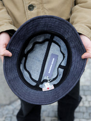 Samurai Jeans Denim Random Bucket Hat – Indigo (SJ401BH-RD)