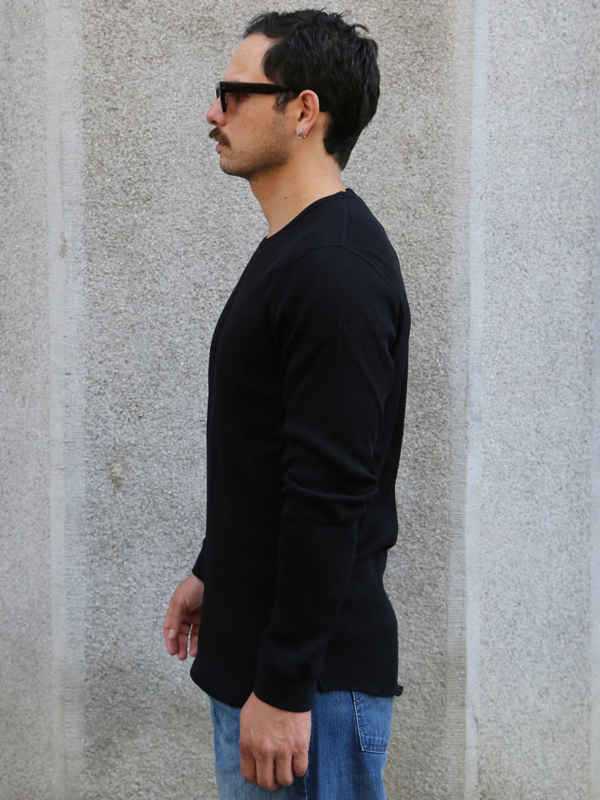 Indigofera Clyde Cotton Rib Black – Black (403-1000-951)