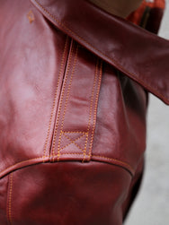 Double Helix Type A-2 Flight Jacket-Rough Wear – Burgundy (PM0202)