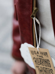 Double Helix Type A-2 Flight Jacket-Rough Wear – Burgundy (PM0202)