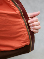 Double Helix Type A-2 Flight Jacket-Rough Wear – Burgundy (PM0202)